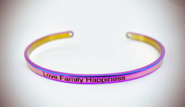 Love Family Happiness Mantra Bangle