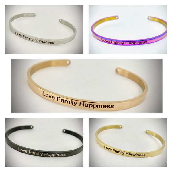 Love Family Happiness Mantra Bangle