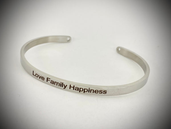 Love Family Happiness Mantra Bangle