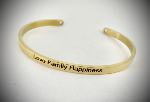 Love Family Happiness Mantra Bangle