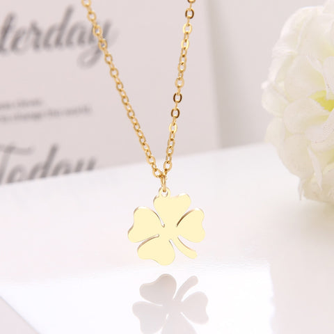 Small Four Leaf Clover Necklace