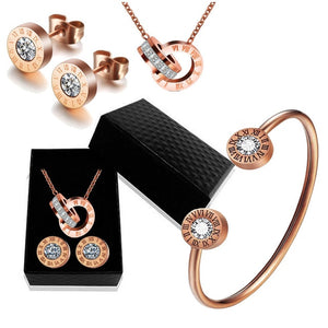 Commitment Necklace, Bracelet & Earrings Set