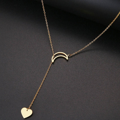 Moon-Heart Necklace