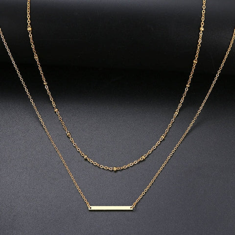 Layered Bar Necklace